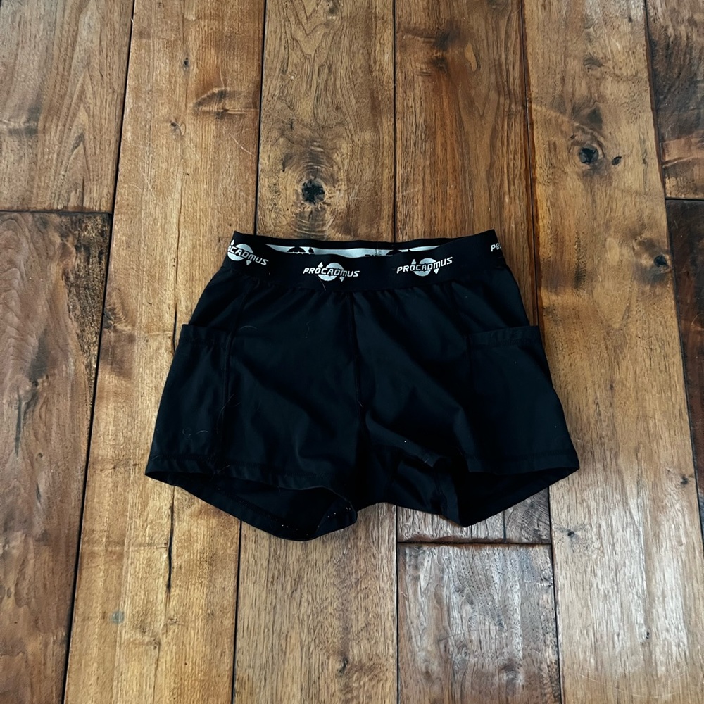 black spandex shorts